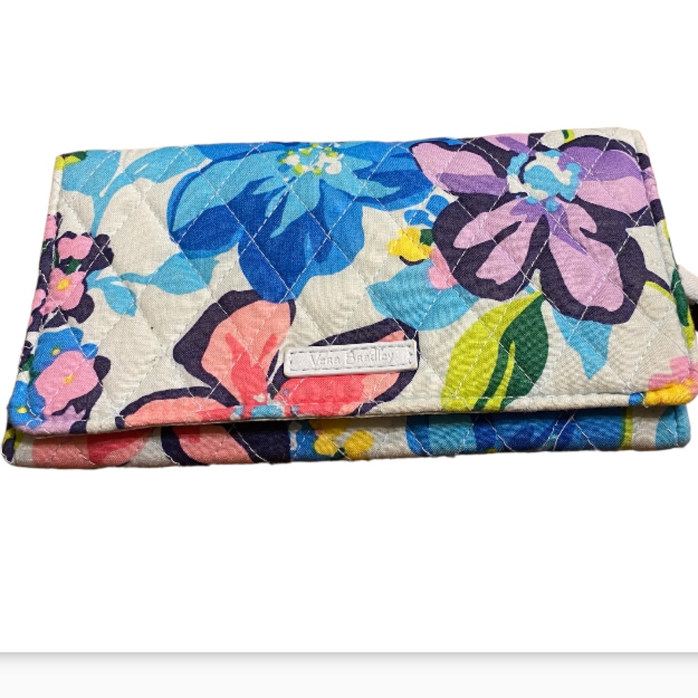 Vera Bradley Marian Floral Wallet / Clutch with atrap
